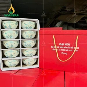 bộ 10 chén in logo
