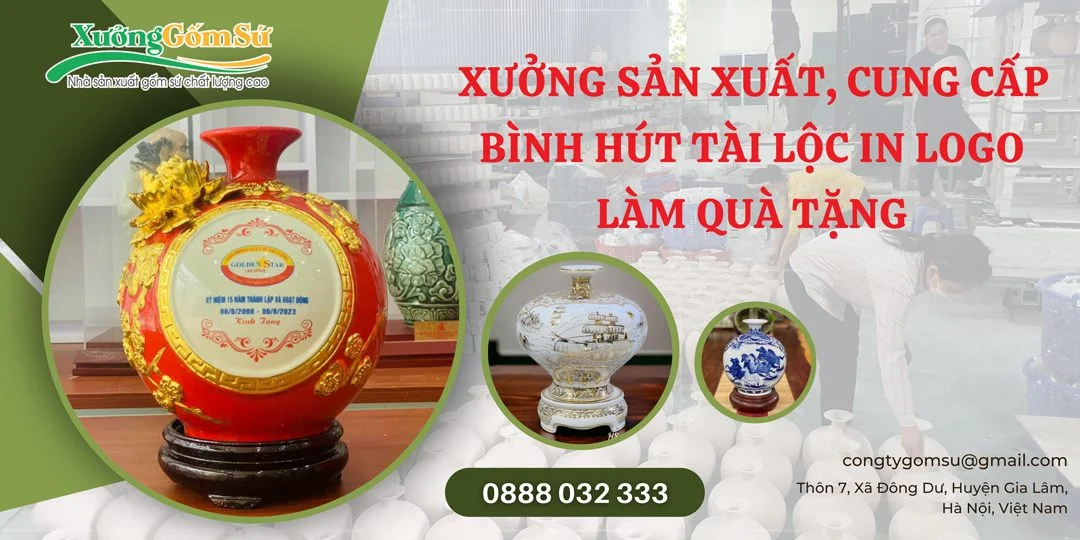 Bình Hút Tài Lộc Cho Người Mệnh Thủy: Chọn Lựa và Ý Nghĩa Xưởng sản xuất cung cấp bình hút tài lộc in logo làm quà tặng