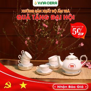 bộ ấm trà quà tặng đại hồi Đảng