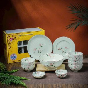 Bộ bát đĩa bàn ăn sứ Bát Tràng (6)