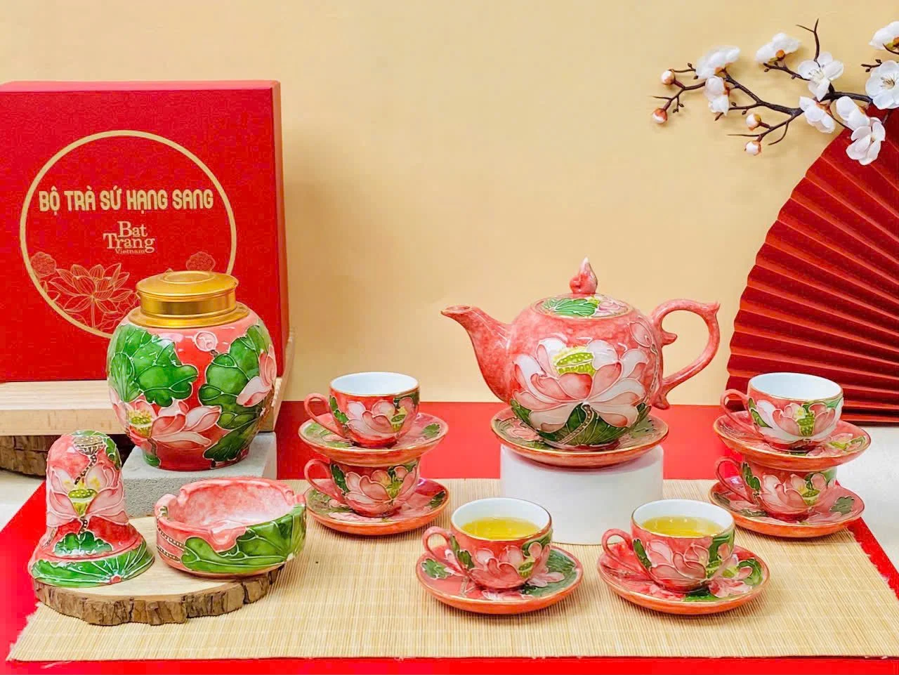 bộ ấm chén Gốm Tử Sa Bát Tràng