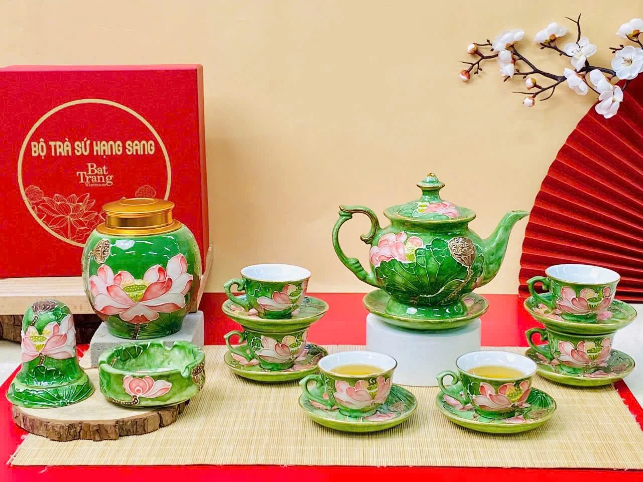 bộ ấm chén Gốm Tử Sa Bát Tràng