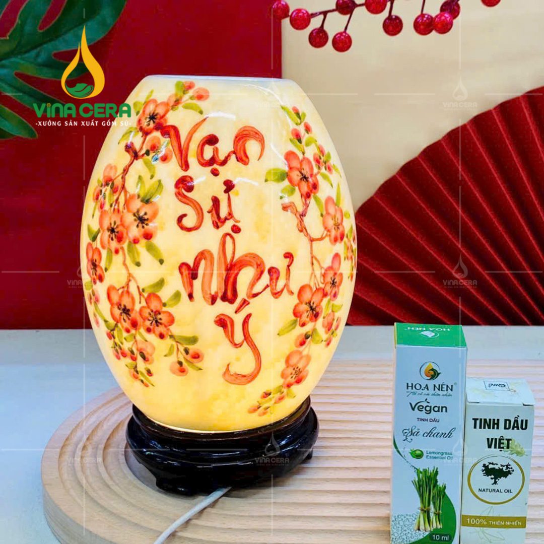 Top 10 Quà Tặng Tết Cao Cấp Ý Nghĩa Đèn Xông tinh Dầu Gốm Sứ