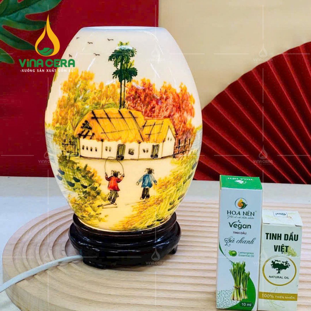 Top 10 Quà Tặng Tết Cao Cấp Ý Nghĩa Đèn Xông tinh Dầu Gốm Sứ