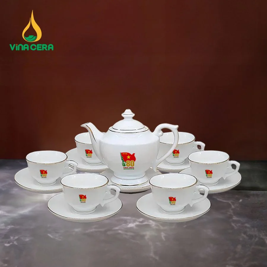 Sứ Minh Châu – Xưởng sản xuất gốm sứ nhà hàng khách sạn phổ biến nhất tại Việt Nam Bộ Ấm Chén Trà Bát Tràng Quà Tặng Kỷ Niệm Thành Lập Quân Đội (8)
