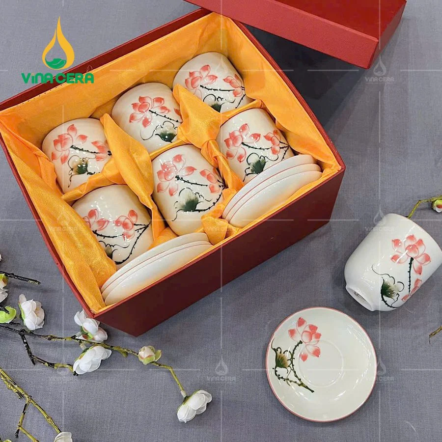 Sứ Minh Châu – Xưởng sản xuất gốm sứ nhà hàng khách sạn phổ biến nhất tại Việt Nam ly sứ hoa văn