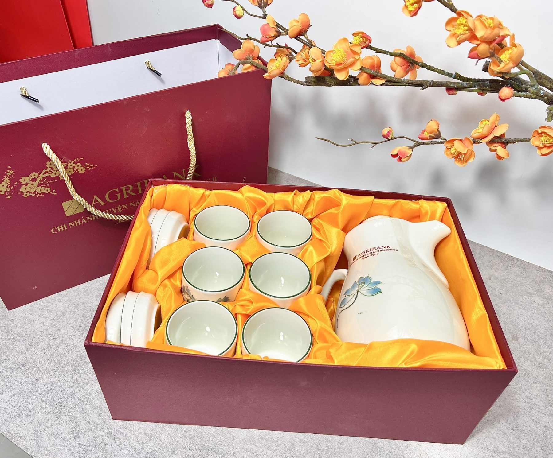 Bộ Ấm Tích pha trà Bát Tràng