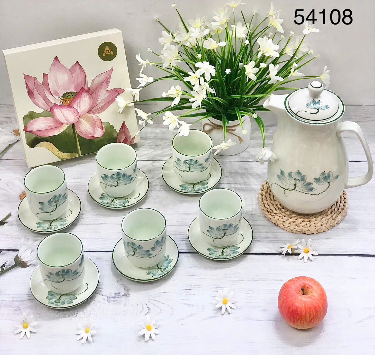 Bộ Ấm Tích pha trà Bát Tràng