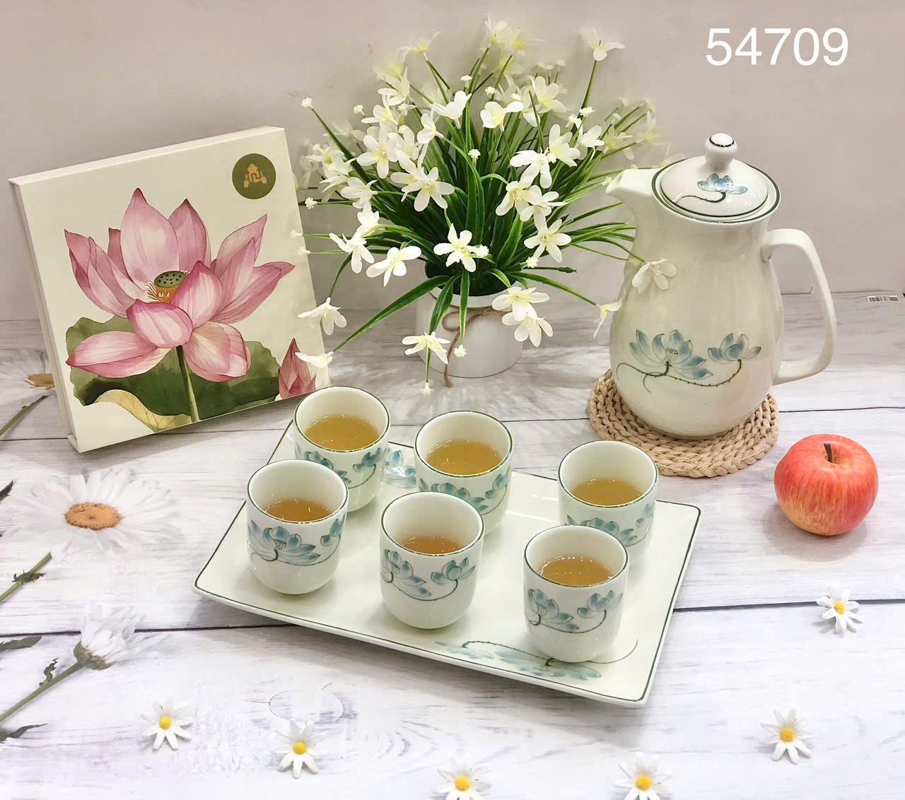 Bộ Ấm Tích pha trà Bát Tràng