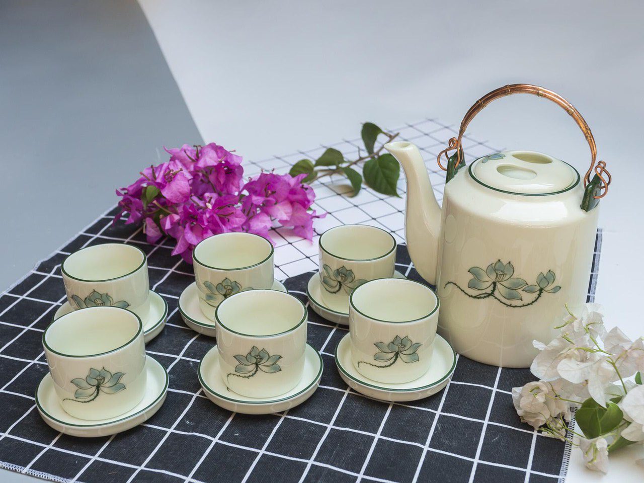 Bộ Ấm Tích pha trà Bát Tràng