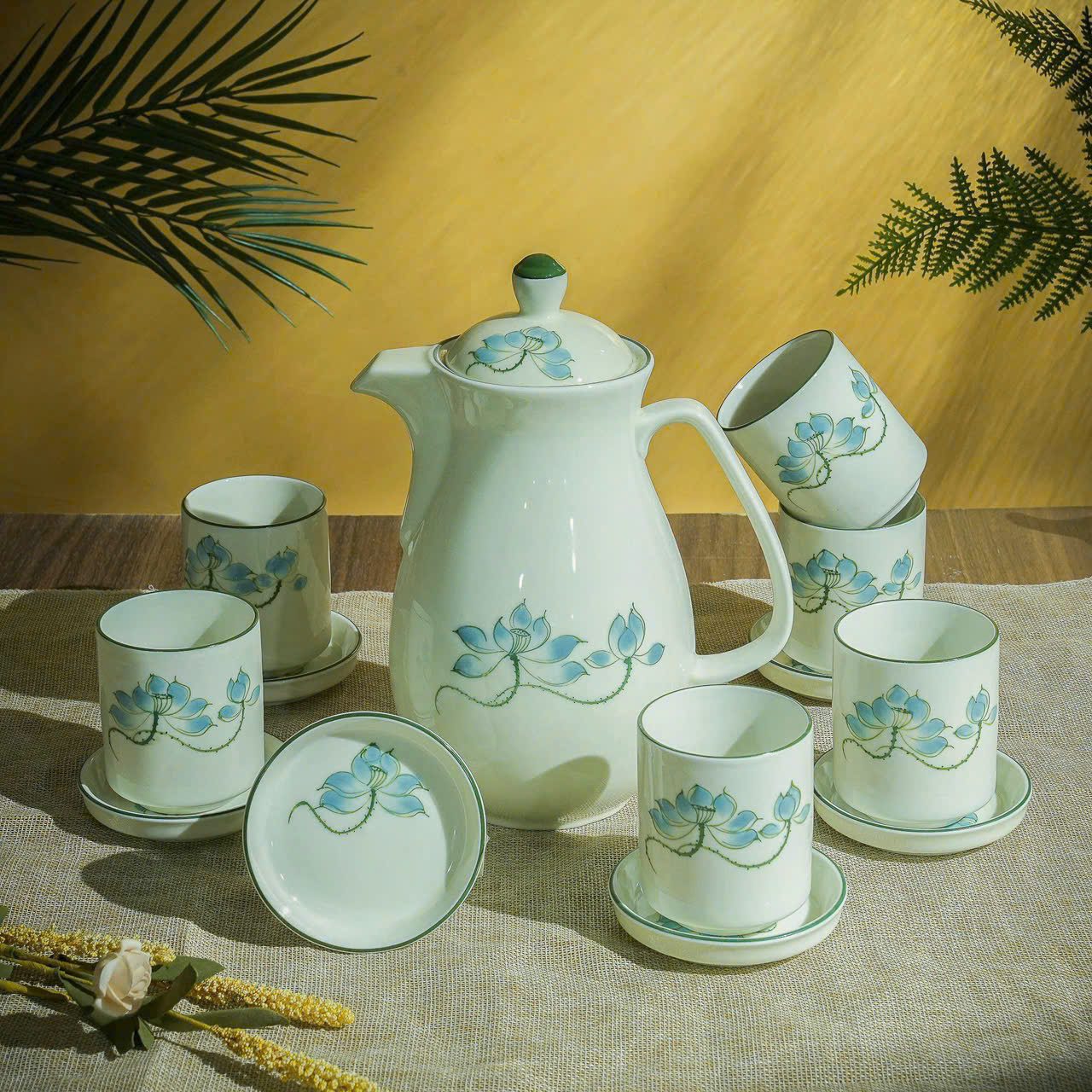 Bộ Ấm Tích pha trà Bát Tràng