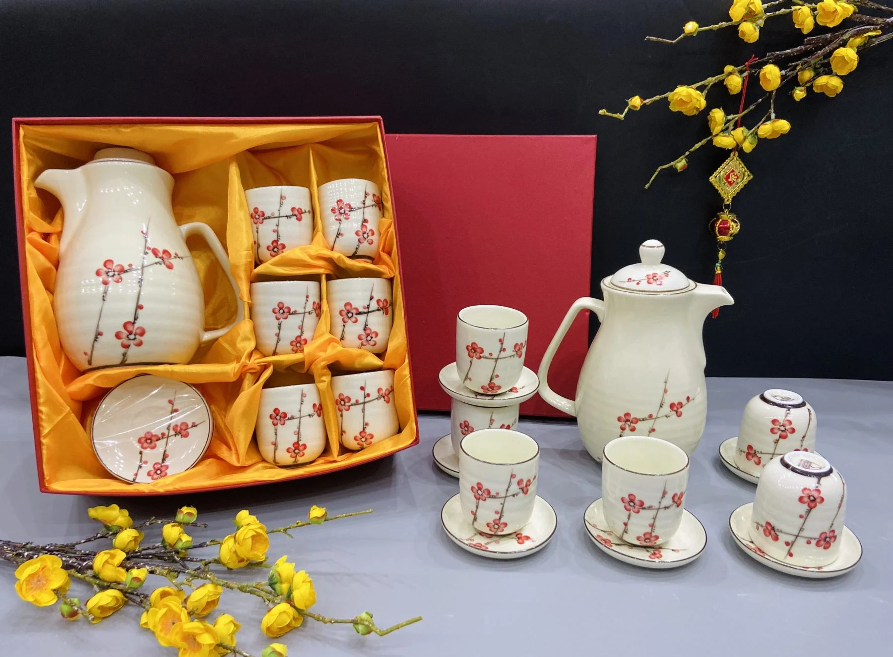 Bộ Ấm Tích pha trà Bát Tràng