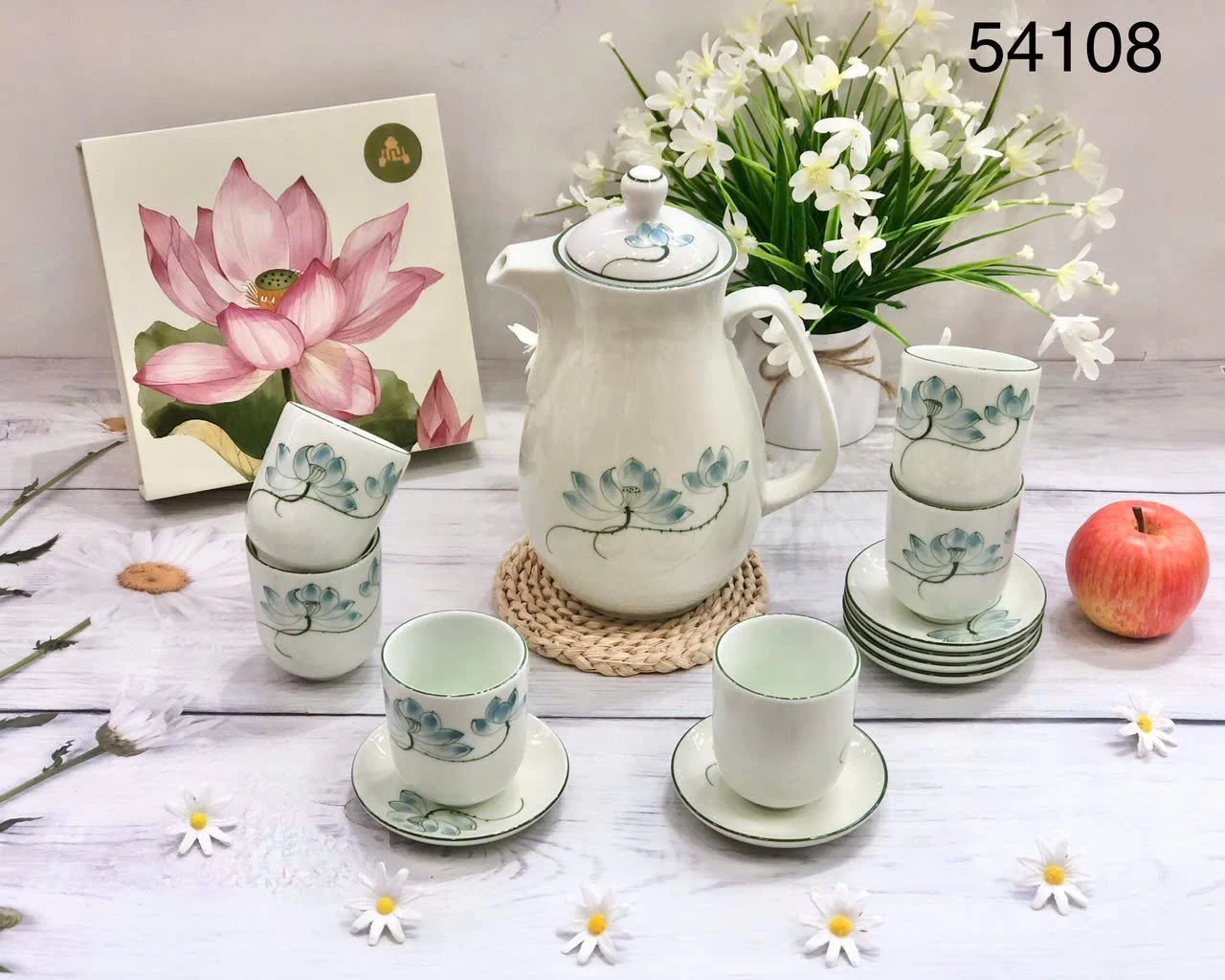 Bộ Ấm Tích pha trà Bát Tràng