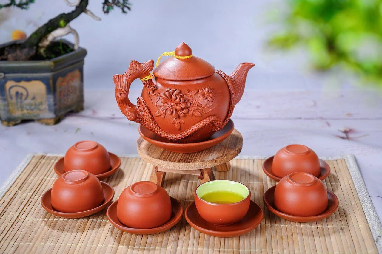 bộ ấm chén Gốm Tử Sa Bát Tràng