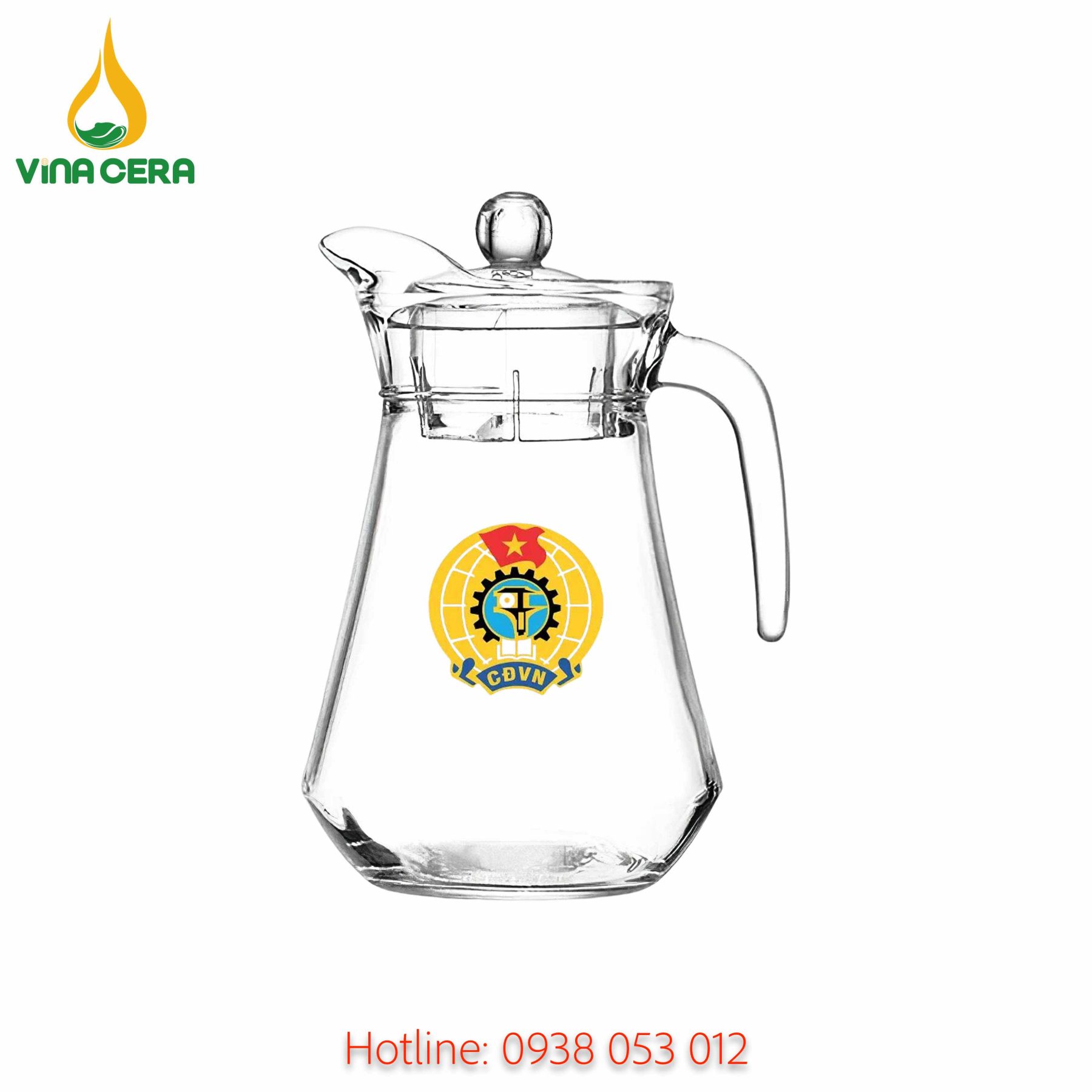 Bộ ly thủy tinh in logo - quà tặng công đoàn