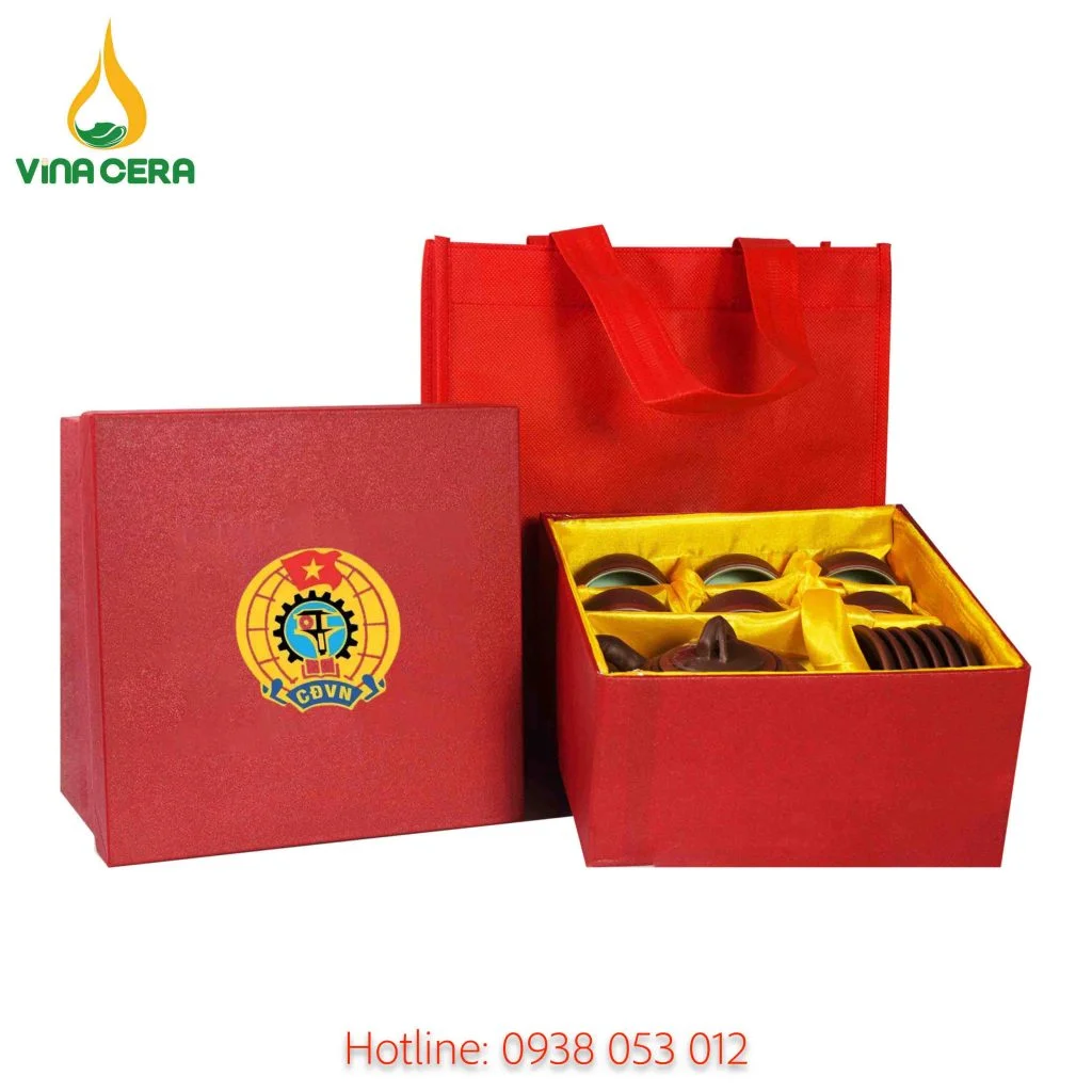 +99 Mẫu Quà Tặng Công Đoàn Ý Nghĩa Dành cho Công Đoàn Viên ấm chén in logo - quà tặng công đoàn
