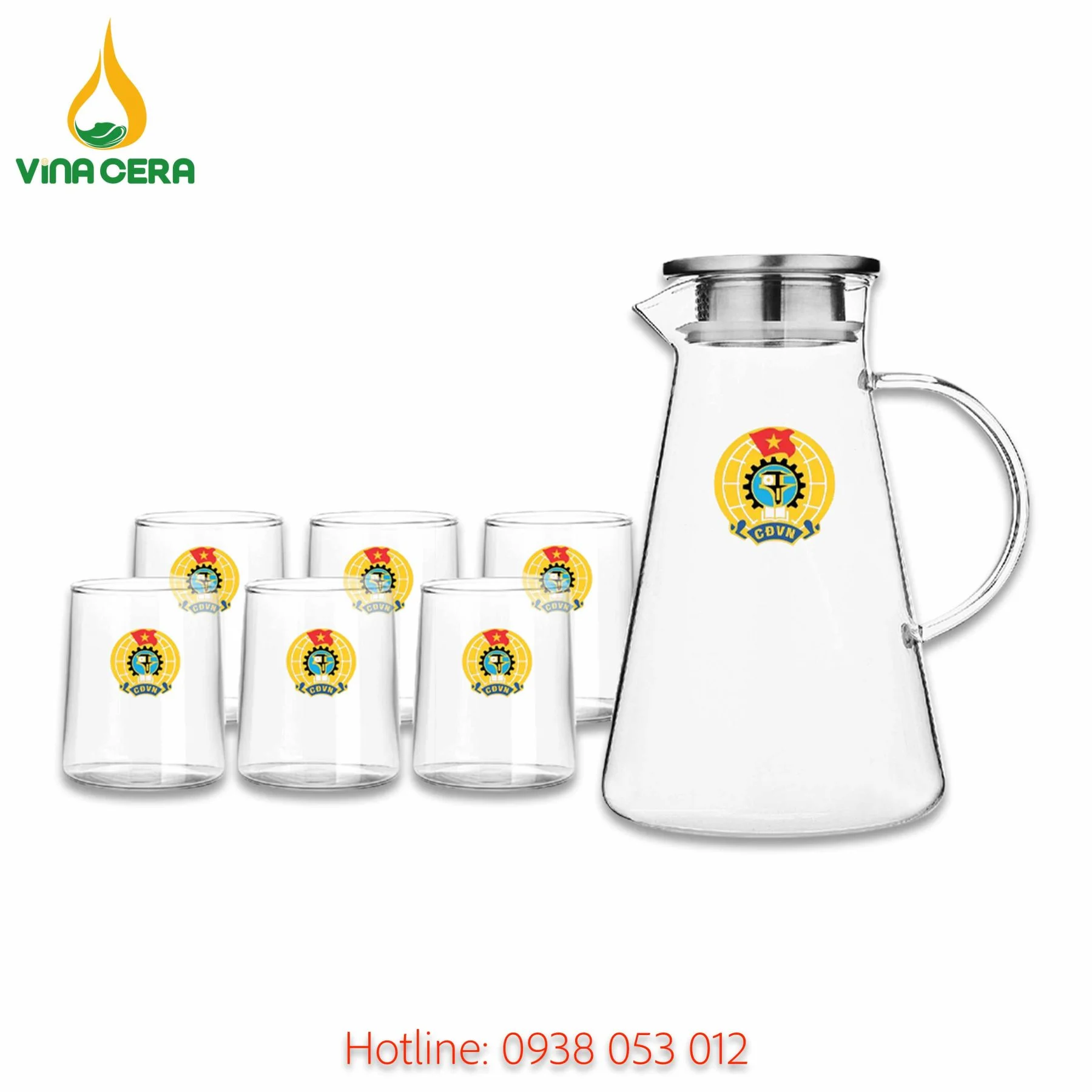 +99 Mẫu Quà Tặng Công Đoàn Ý Nghĩa Dành cho Công Đoàn Viên Bộ ly thủy tinh in logo - quà tặng công đoàn